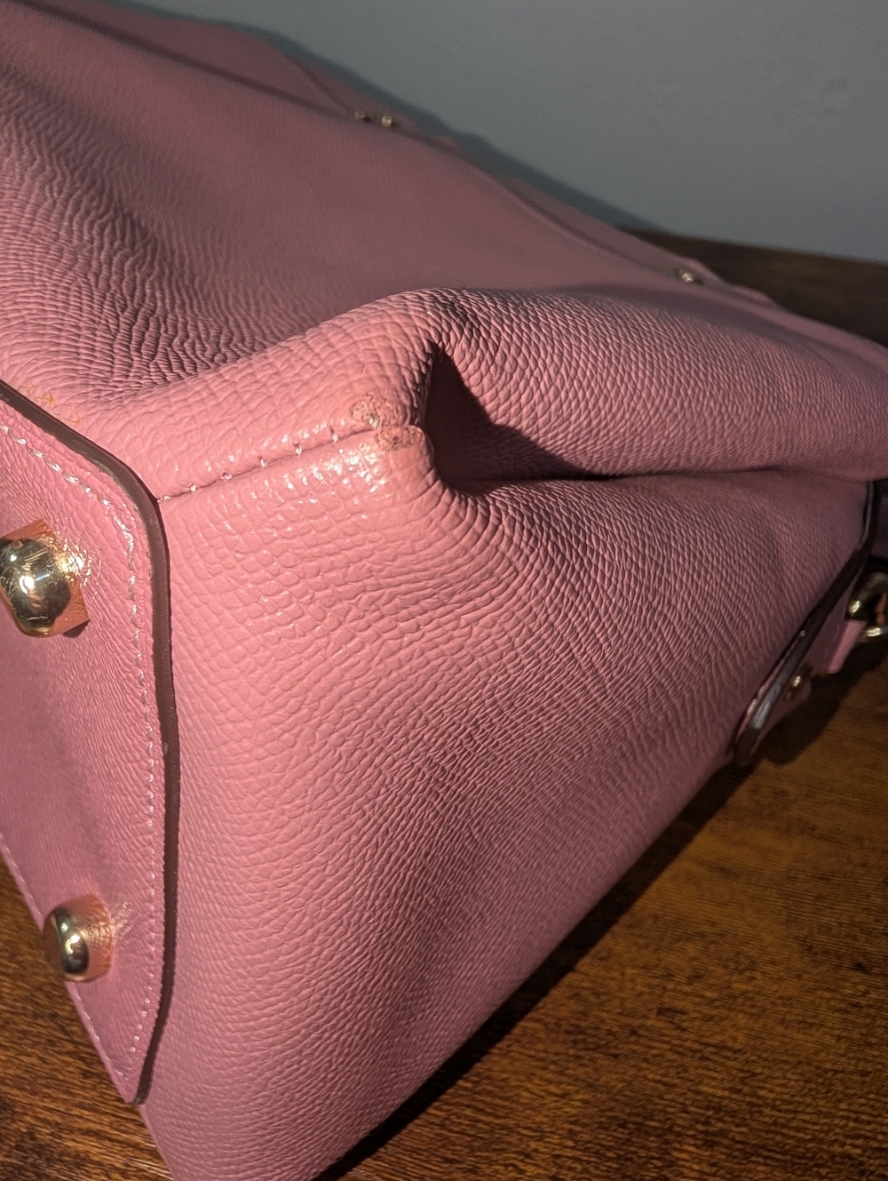 Coach Pink Satchel with Gold Hardware - Picture 10 of 11